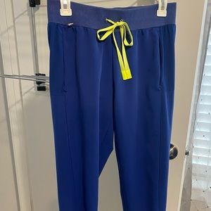 Figs electric blue joggers